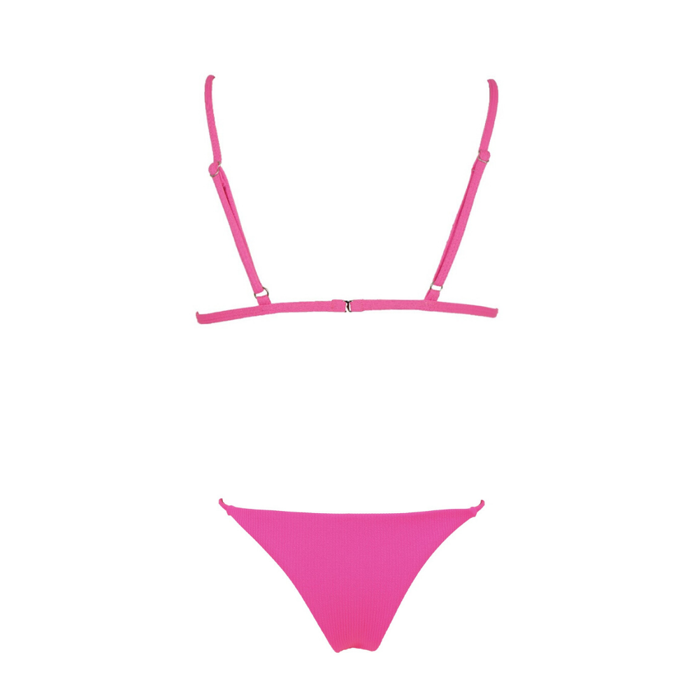 ISLA Ribbed Bikini Set - Candy Pop